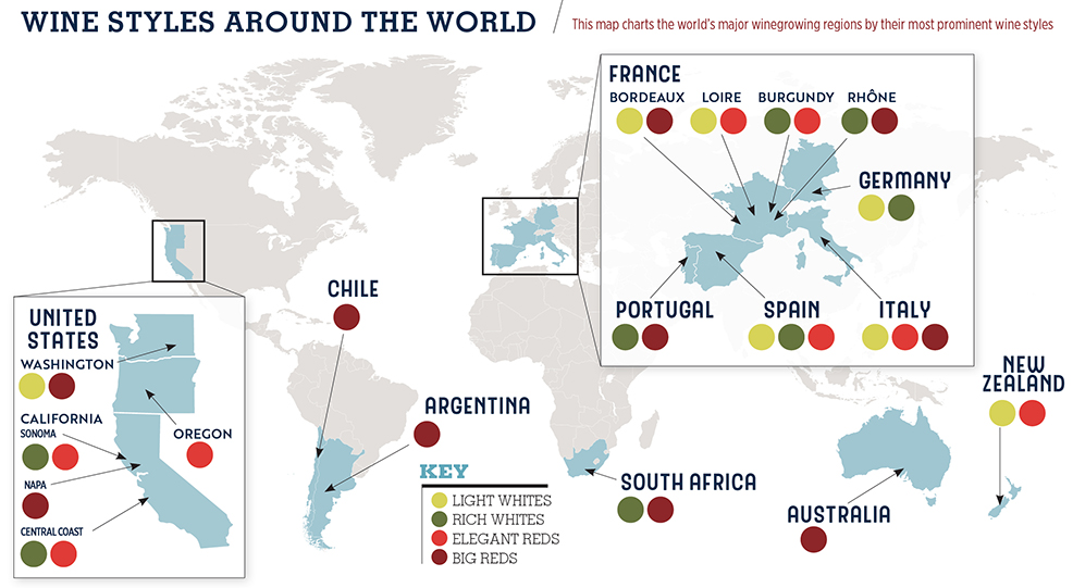 Map of Wine Regions